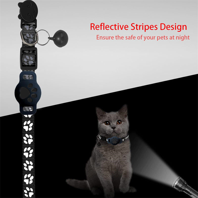 Creative Cartoon Printed Pet Cat Locator Collar