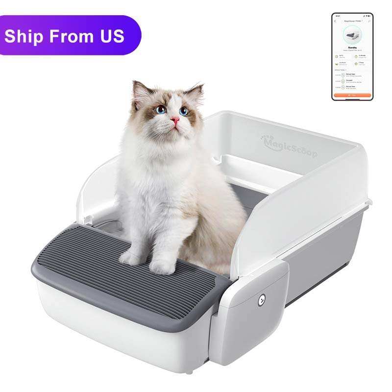 Automatic Cat Litter Box Self-cleaning Open Smart Cat Litter Box Cat Products