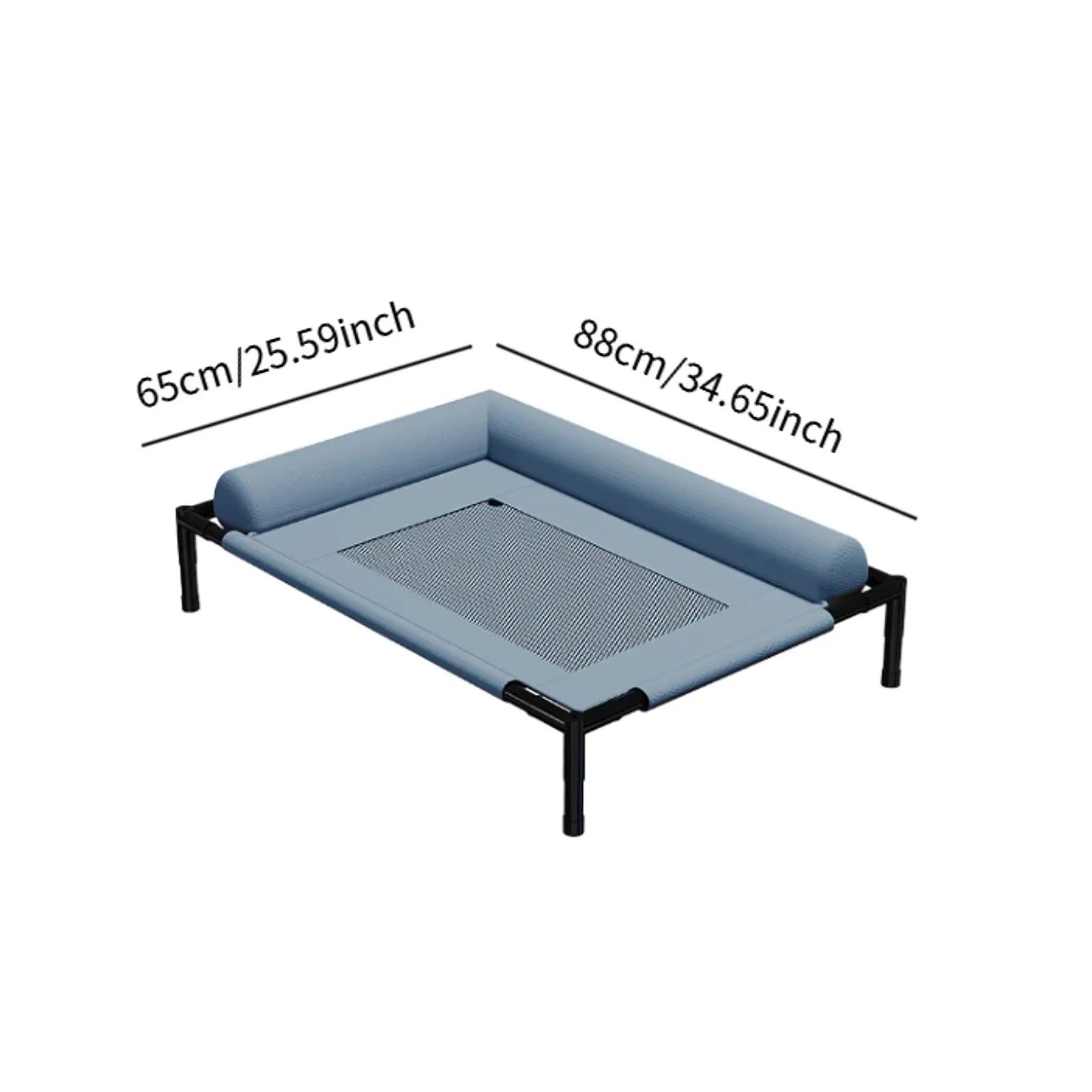 Elevated Cooling Dog Bed Outdoor Raised Cat Bed Pet Washable Raised Bed Hammock Cat Bed for Cats Dogs Breathable Colth Bed