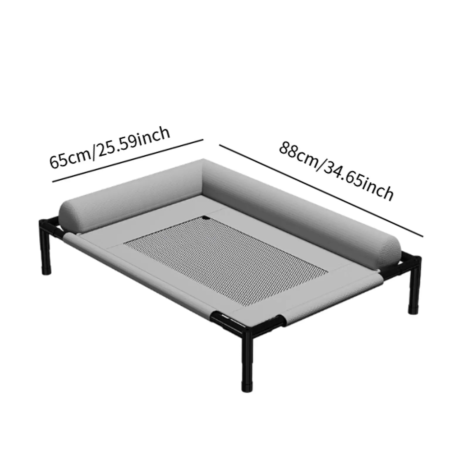 Elevated Cooling Dog Bed Outdoor Raised Cat Bed Pet Washable Raised Bed Hammock Cat Bed for Cats Dogs Breathable Colth Bed