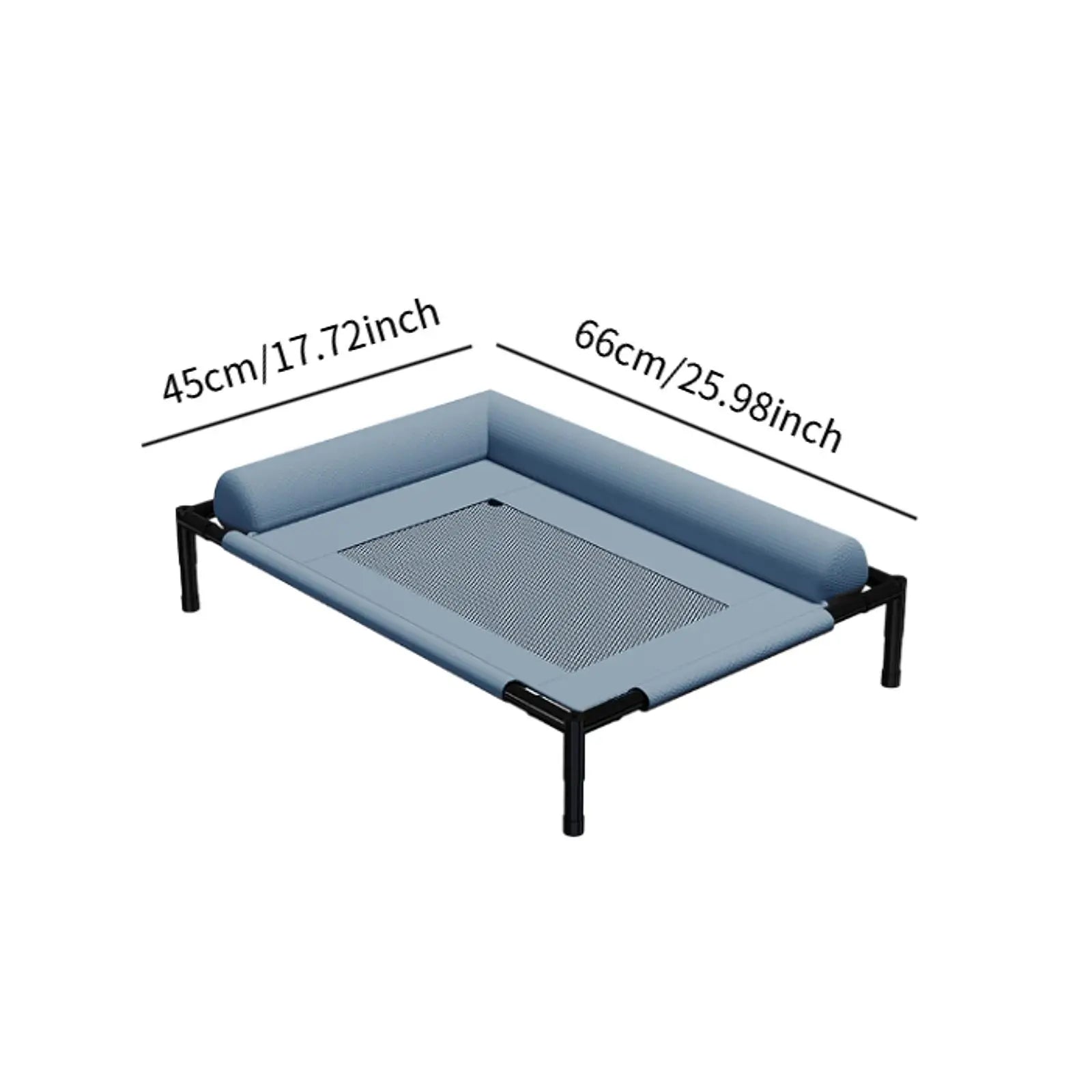 Elevated Cooling Dog Bed Outdoor Raised Cat Bed Pet Washable Raised Bed Hammock Cat Bed for Cats Dogs Breathable Colth Bed