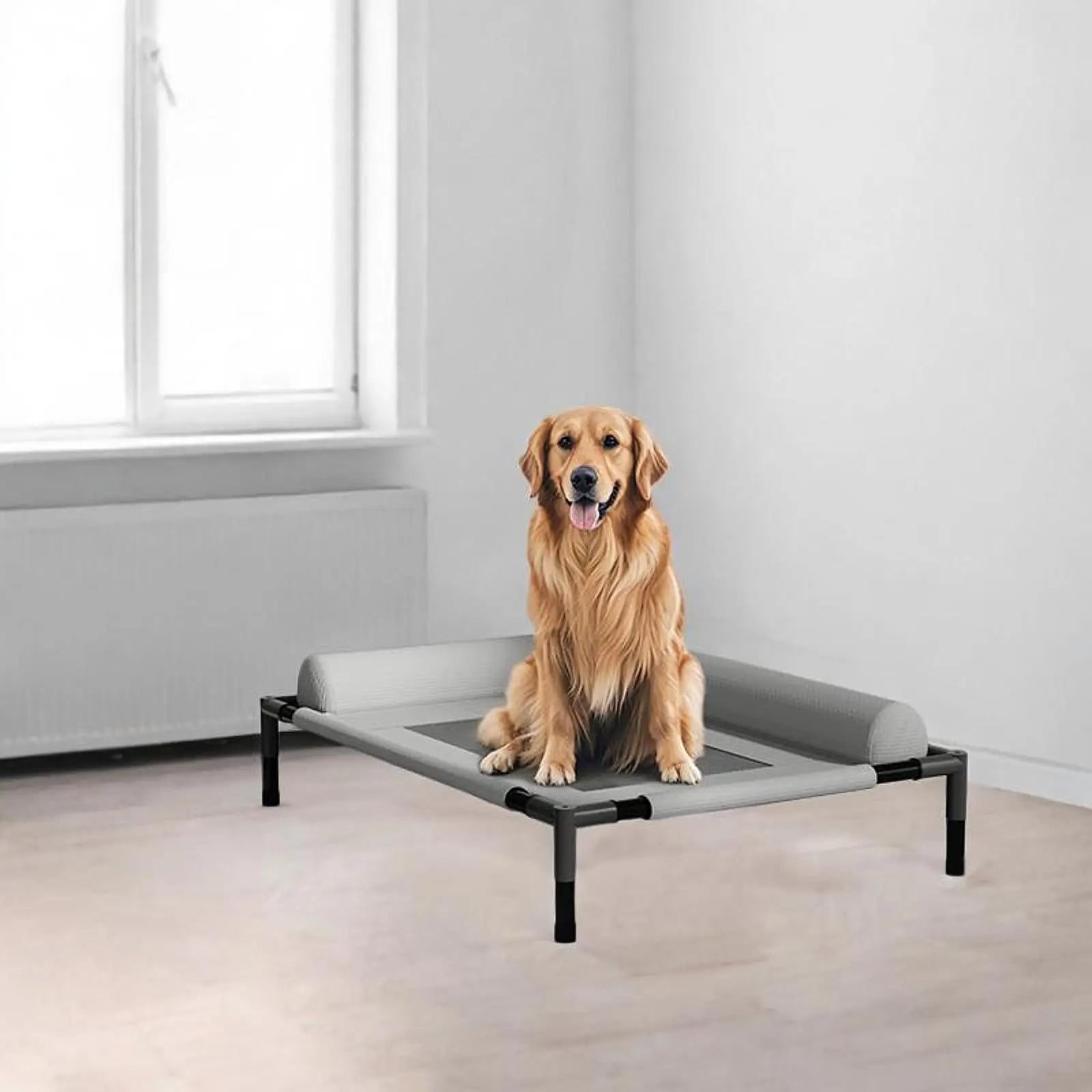 Elevated Cooling Dog Bed Outdoor Raised Cat Bed Pet Washable Raised Bed Hammock Cat Bed for Cats Dogs Breathable Colth Bed