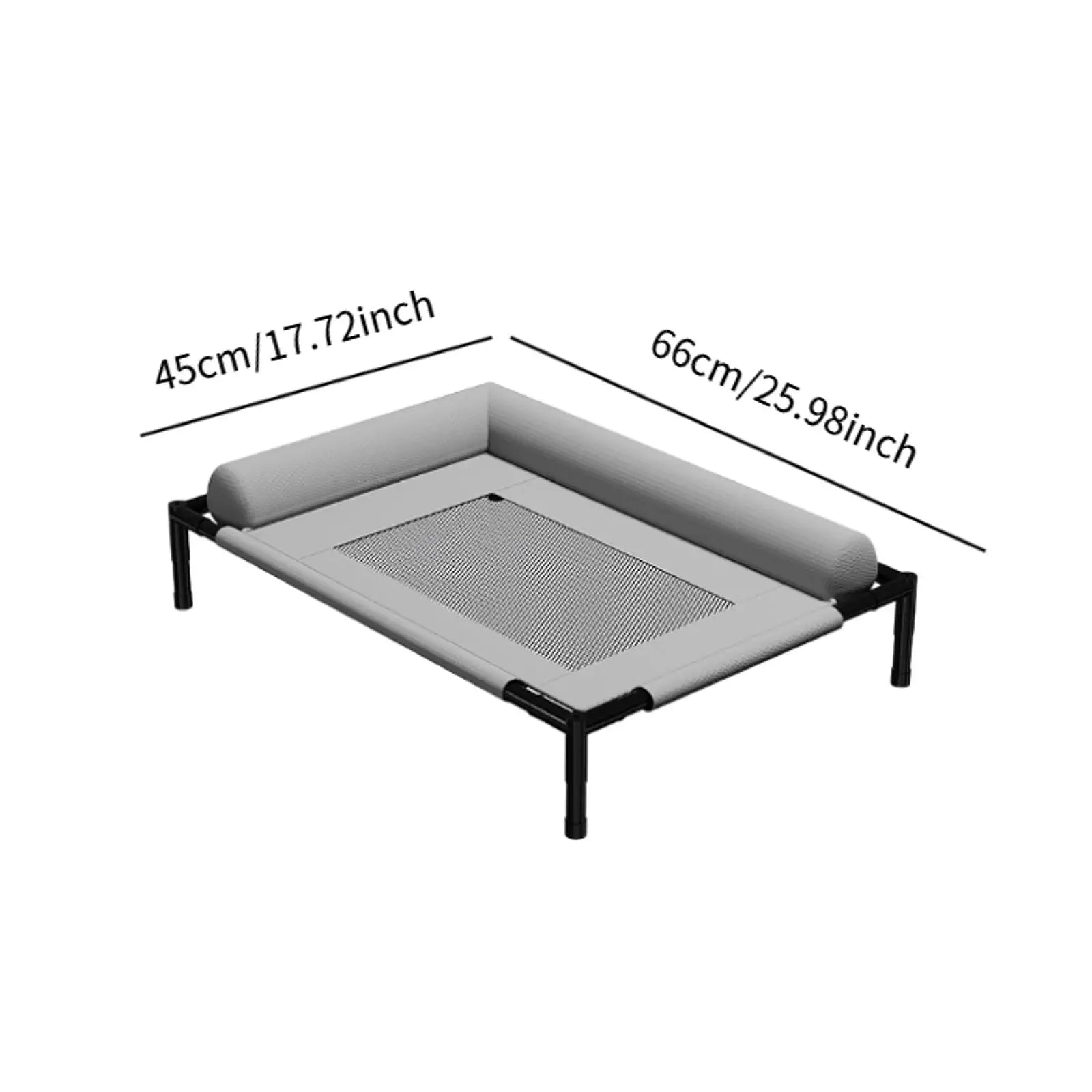 Elevated Cooling Dog Bed Outdoor Raised Cat Bed Pet Washable Raised Bed Hammock Cat Bed for Cats Dogs Breathable Colth Bed