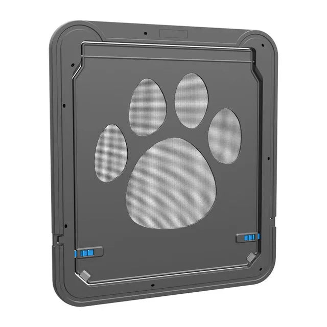 4-Way Lockable Plastic Pet Big Dog Cat Door for Screen Window Safety Flap Gates Pet Tunnel Dog Fence Free Access Door for Home
