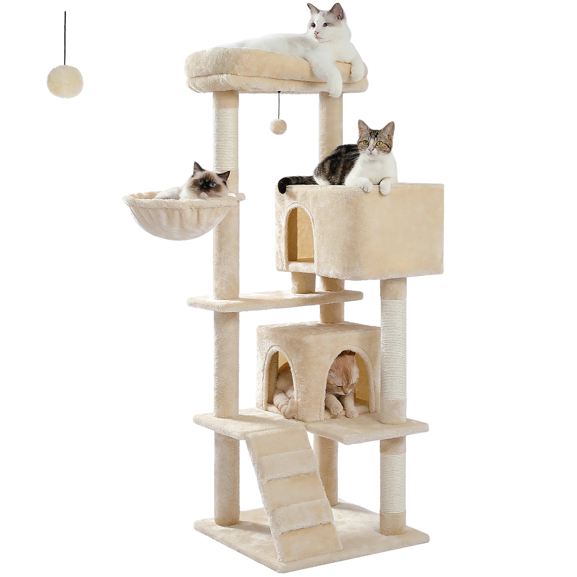 Free Shipping  Multi-Level Cat Tree For Cats With Cozy Perches Stable Cat Climbing Frame Cat Scratch Board Toys Cat Furniture