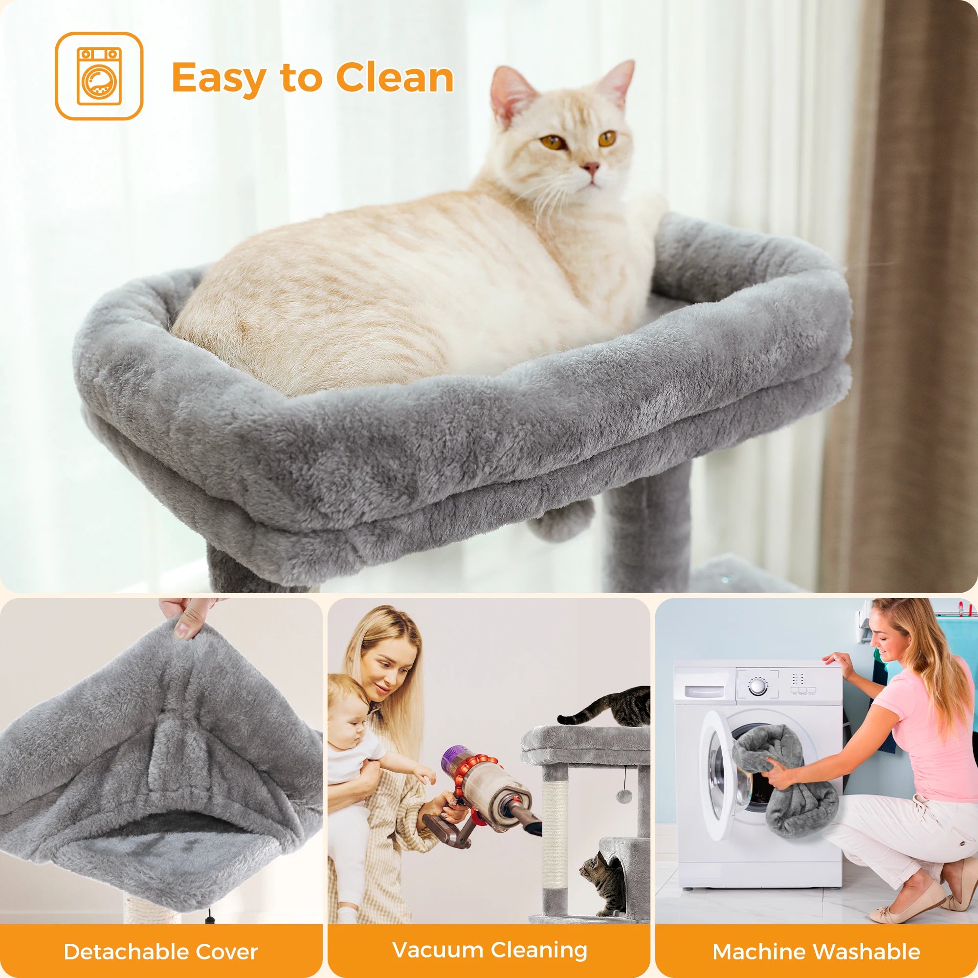 Free Shipping  Multi-Level Cat Tree For Cats With Cozy Perches Stable Cat Climbing Frame Cat Scratch Board Toys Cat Furniture