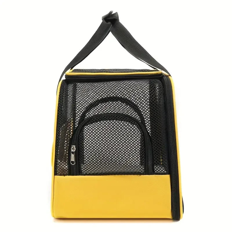 Pets Cat Dog Carrier Soft-Sided Pet Travel Carrier Multi-Sided Breathable Small Dog Cat Outdoor Tent Carrier Outgoing Handbag