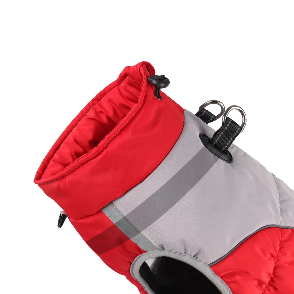 Warm Dog Jackets for Small Dogs, Dogs Winter Coat with Harness Built in, Reflective Pet Puppy Jacket, Waterproof Windproof