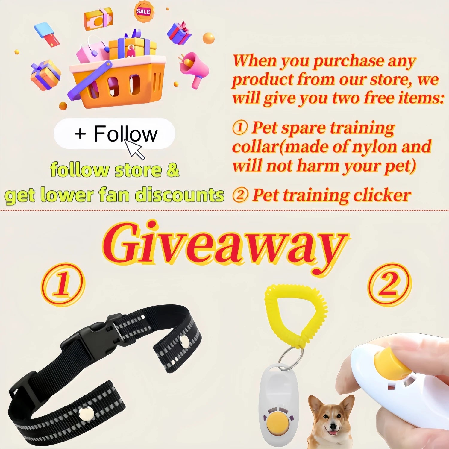 YHLC Electric Dog Training Collar Detachable Bark Rechargeable Anti Barking Shock Vibration Collar for All Dogs Pet