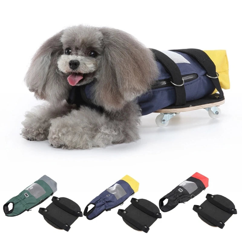new Breathable For Paralyzed Pet Cloth Walking Drag Bag for Disabled Dog Cat