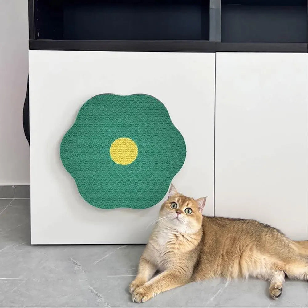 Flower Scratching Pad for Cats On Wall Cat Wall Scratcher Corrugated Cardboard