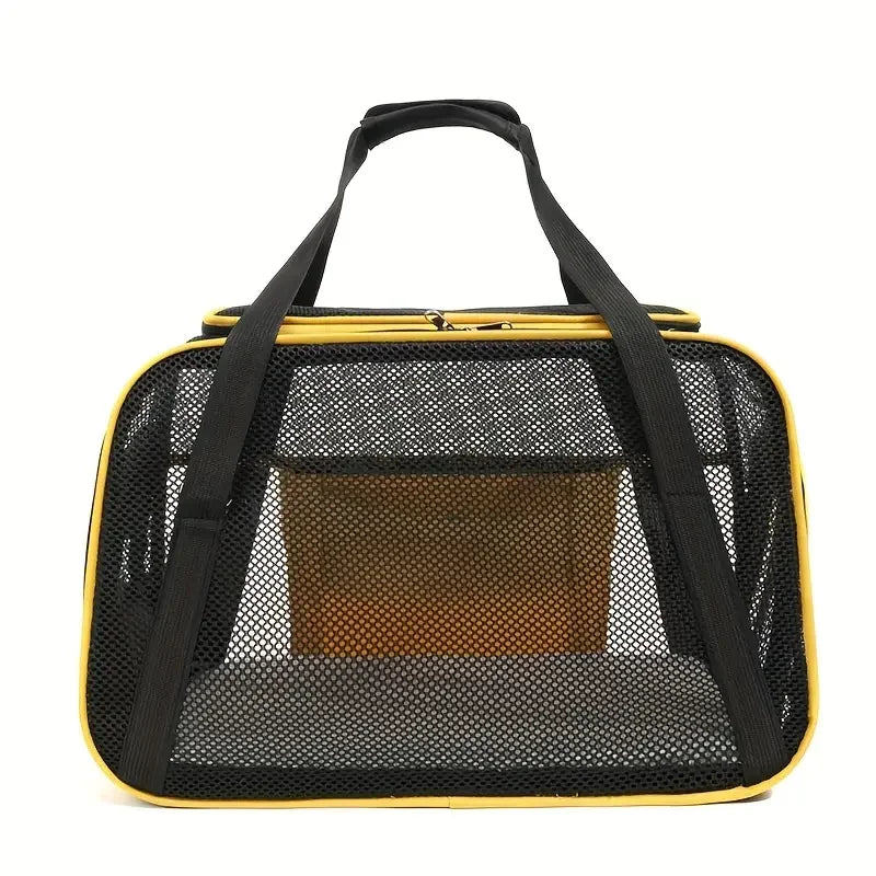 Pets Cat Dog Carrier Soft-Sided Pet Travel Carrier Multi-Sided Breathable Small Dog Cat Outdoor Tent Carrier Outgoing Handbag