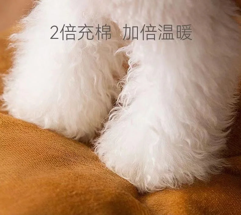 Cute Pet House with Foldable Soft Pet Bed Detachable Washable Pet Castle Suitable for Small Medium-sized Dogs and Cat Cave Nests