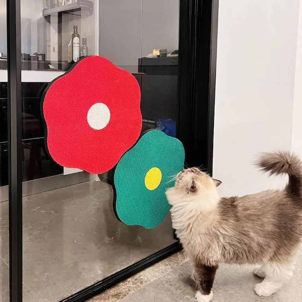 Flower Scratching Pad for Cats On Wall Cat Wall Scratcher Corrugated Cardboard