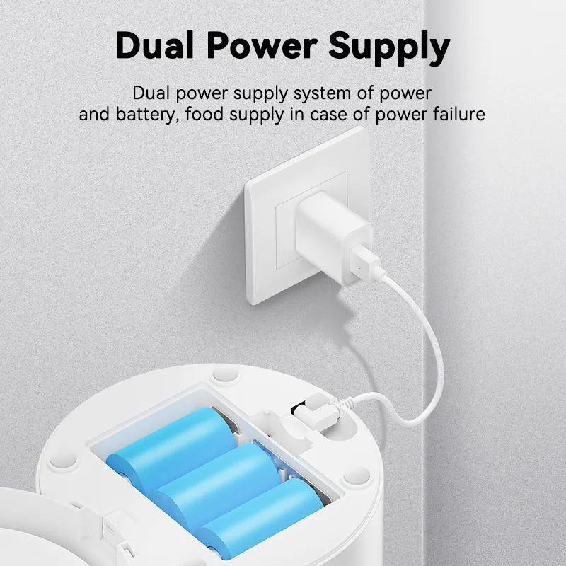 ROJECO Automatic Dog Feeder With Camera Video Pet Food Dispenser Smart APP Remote Control Auto Feeder For Kitten Cat Accessories